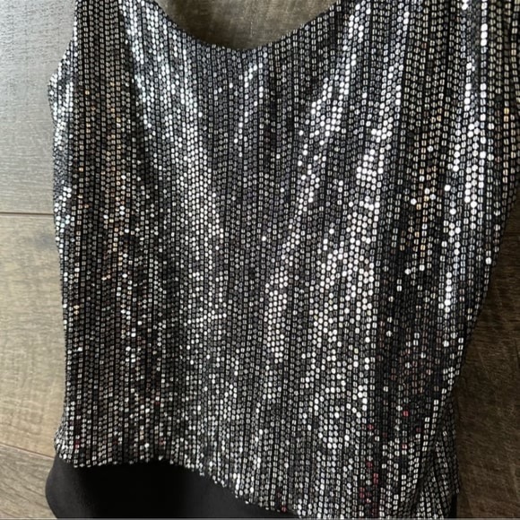 Alice + Olivia Emilia Spaghetti Strap Bodysuit in Black XS - Picture 7 of 8